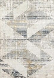 Dynamic Rugs QUARTZ 27072-155 Ivory and Slate